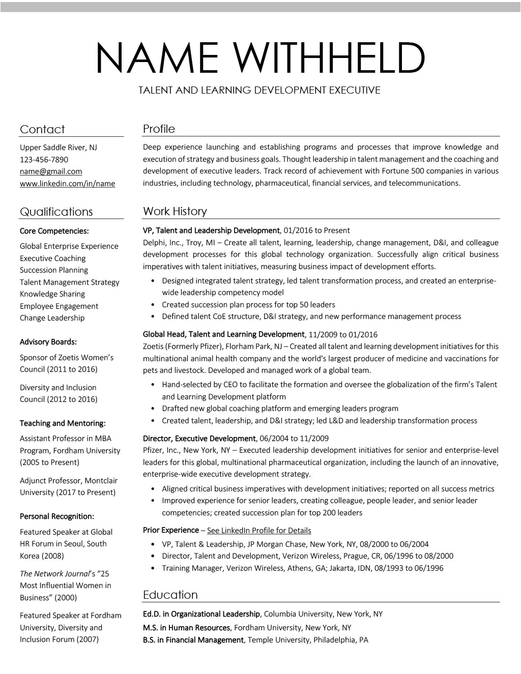 Questions For/About resume writing